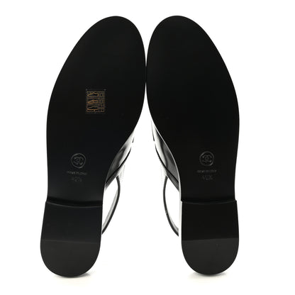 Chanel Shiny Calfskin Slingback Loafers 40.5 Black 6 of 10