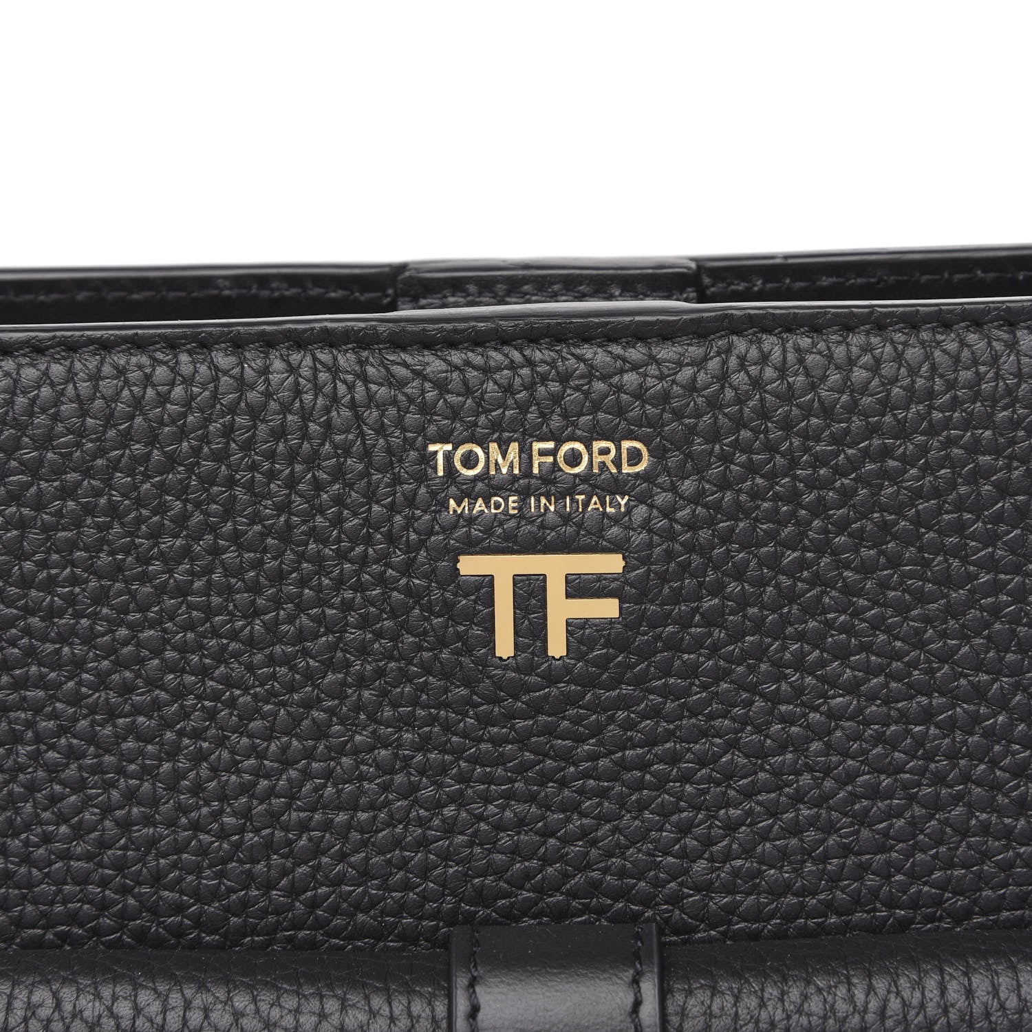 Tom Ford Grain Calfskin T Twist Crossbody Bag Black 9 of 10