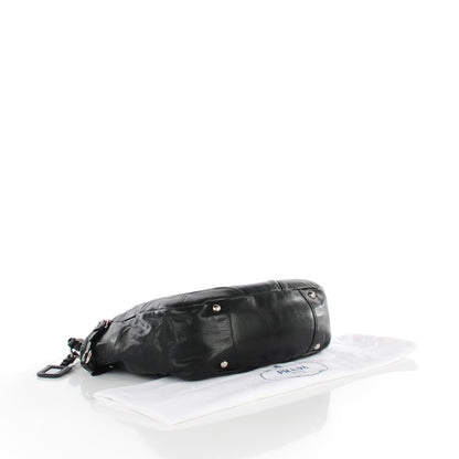 Prada Soft Calf Side Pocket Hobo Nero Black 4 of 9