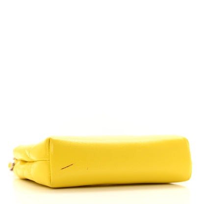 Chanel Shiny Lambskin Quilted Micro 31 Clutch With Chain Yellow 4 of 13