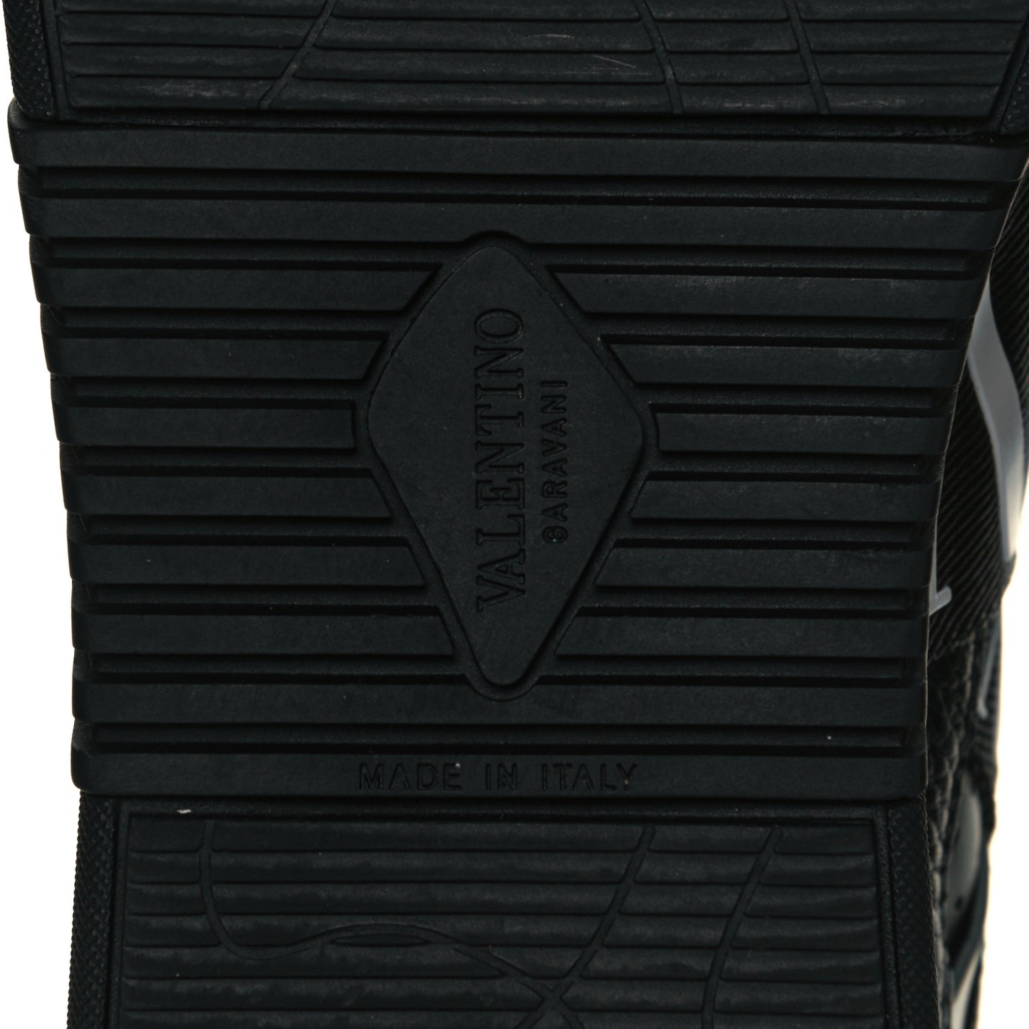 Grained Calfskin Mens VL7N Low Top Sneakers 42.5 Black