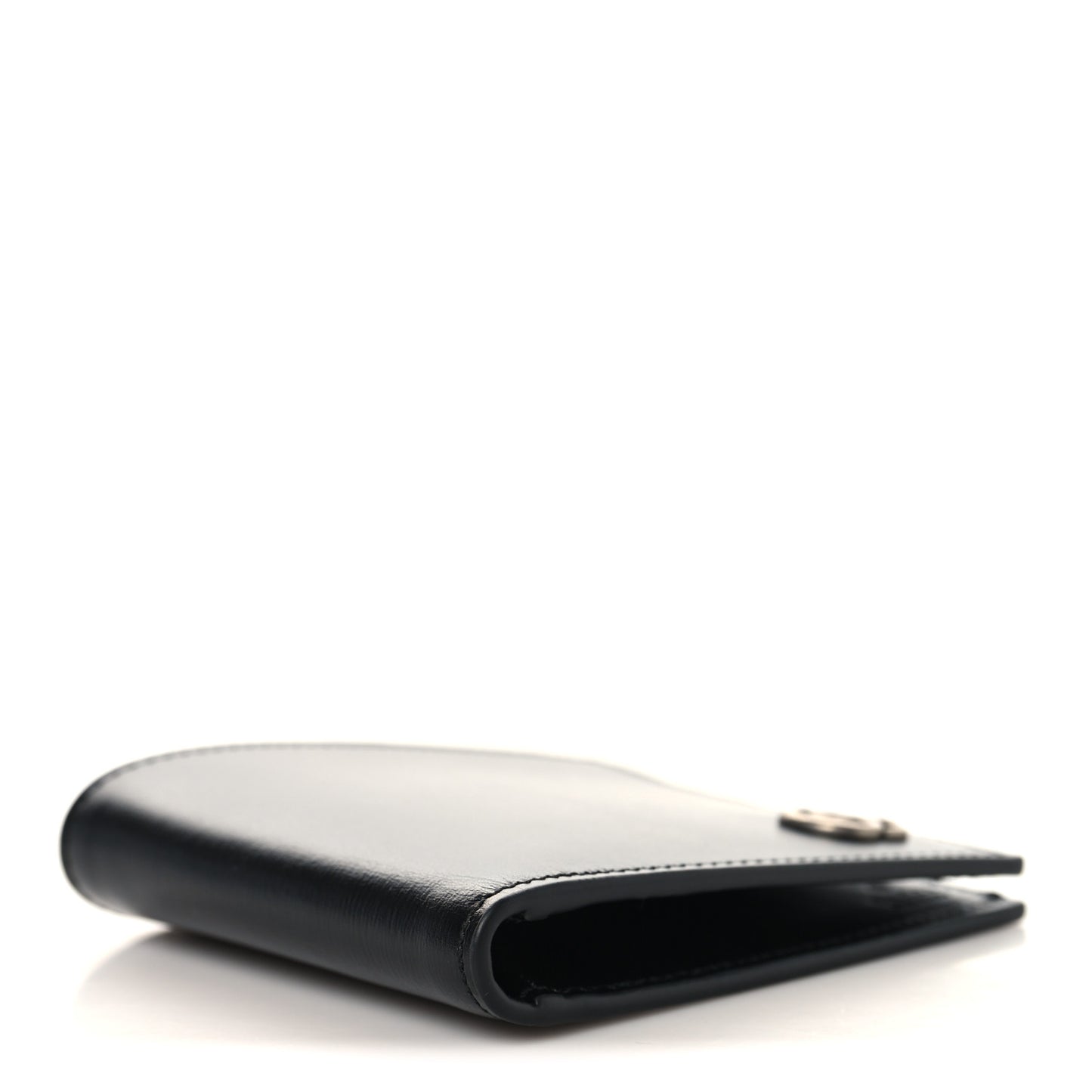 Smooth Calfskin GG Marmont Bi-Fold Wallet Black