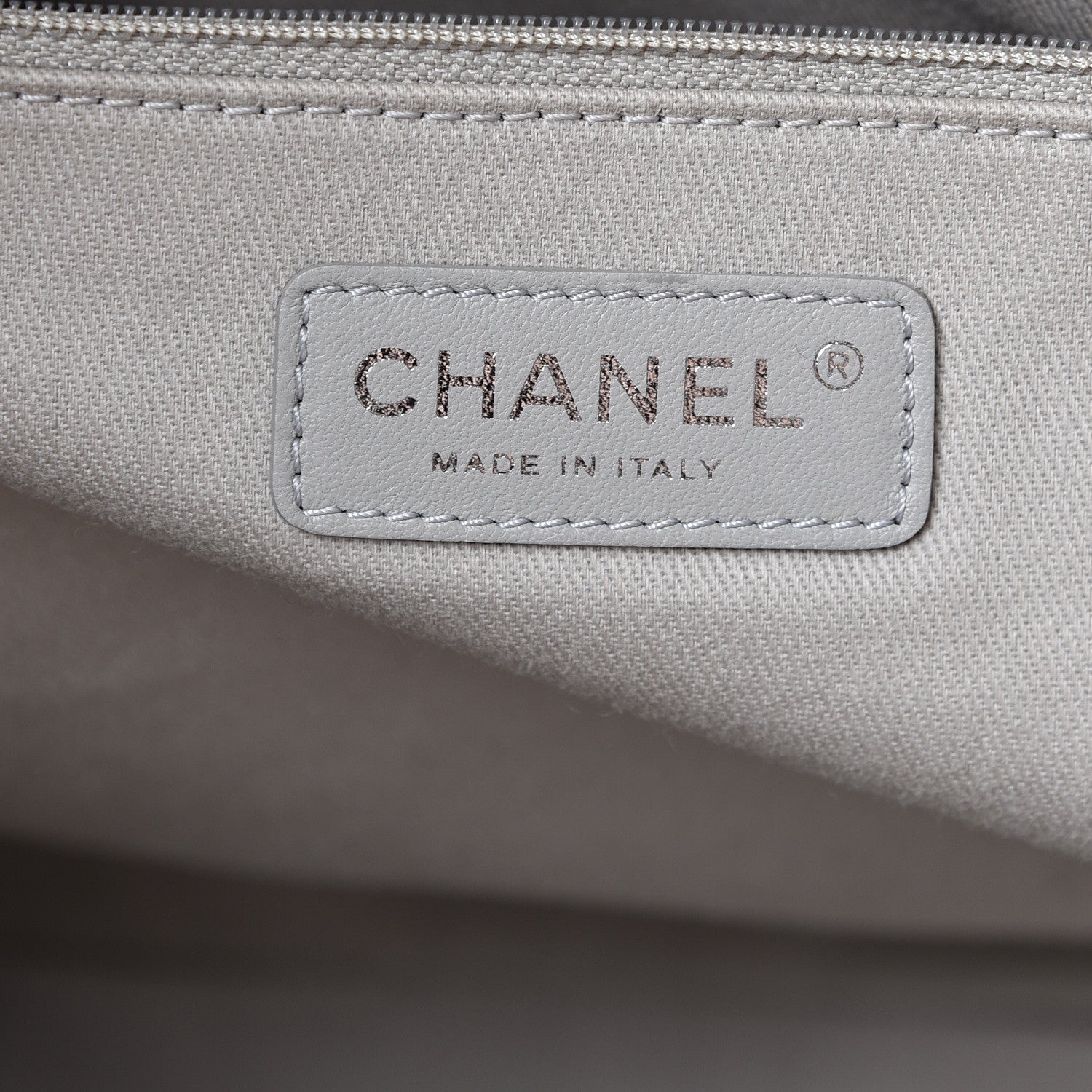Chanel Glazed Calfskin Medium Deauville Tote Ivory 5 of 10