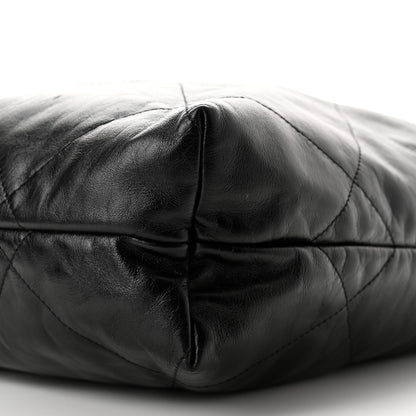 Chanel Shiny Calfskin Quilted Large Chanel 22 Black 11 of 11
