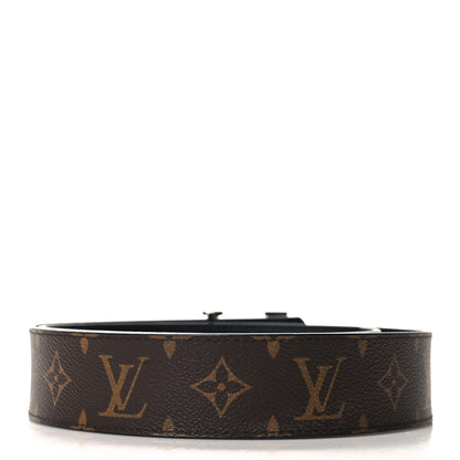 Louis Vuitton Calfskin Monogram 40mm LV Initiales Reversible Belt 85 34 Black 2 of 5
