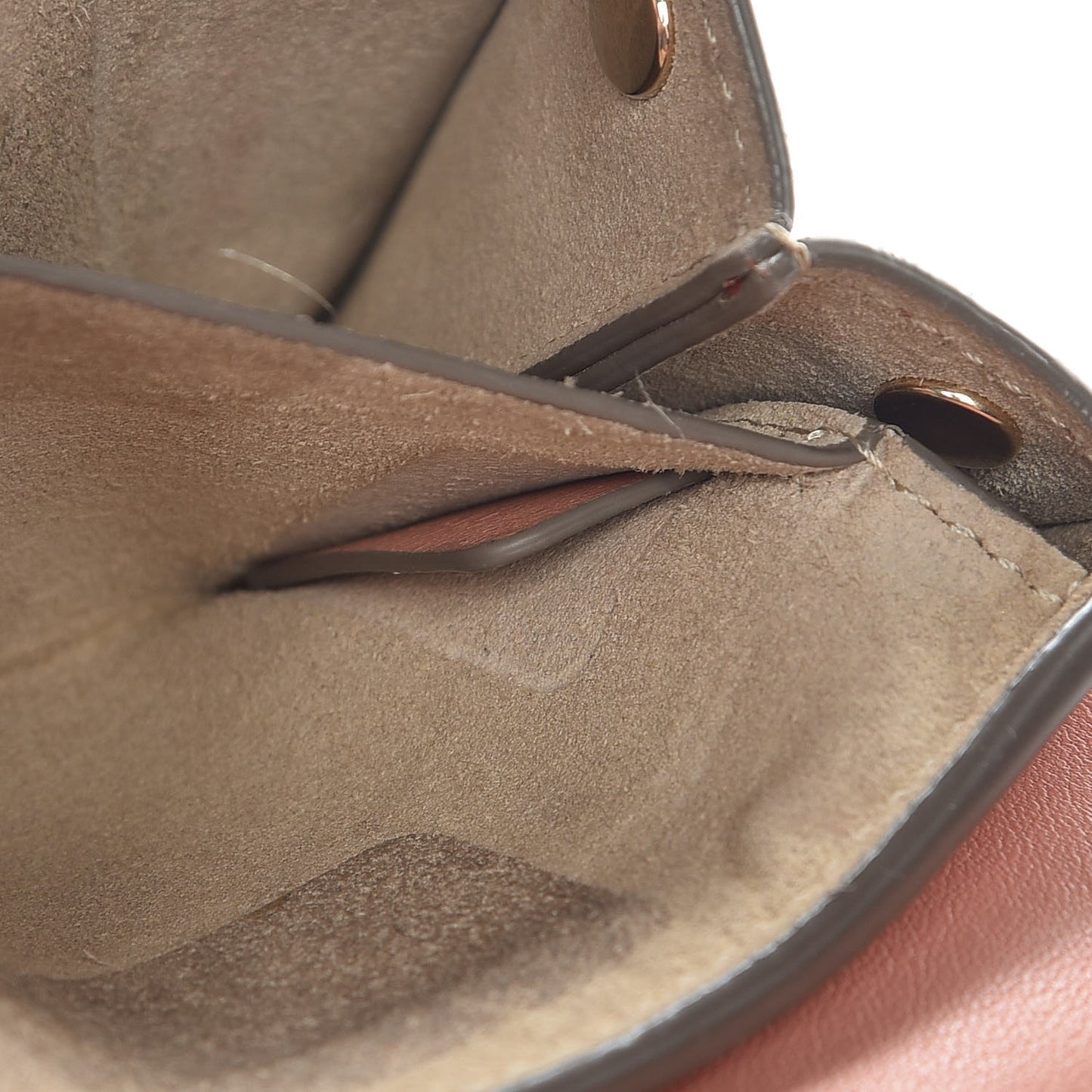 Suede Calfskin Mini Faye Bracelet Bag Ideal Blush