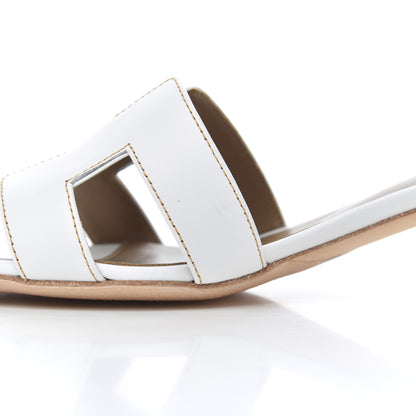 Hermes Calfskin Oasis Sandals 36 White 9 of 15