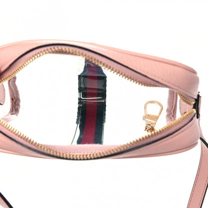 Gucci Vinyl Web Mini Ophidia Transparent Shoulder Bag Perfect Pink 6 of 13