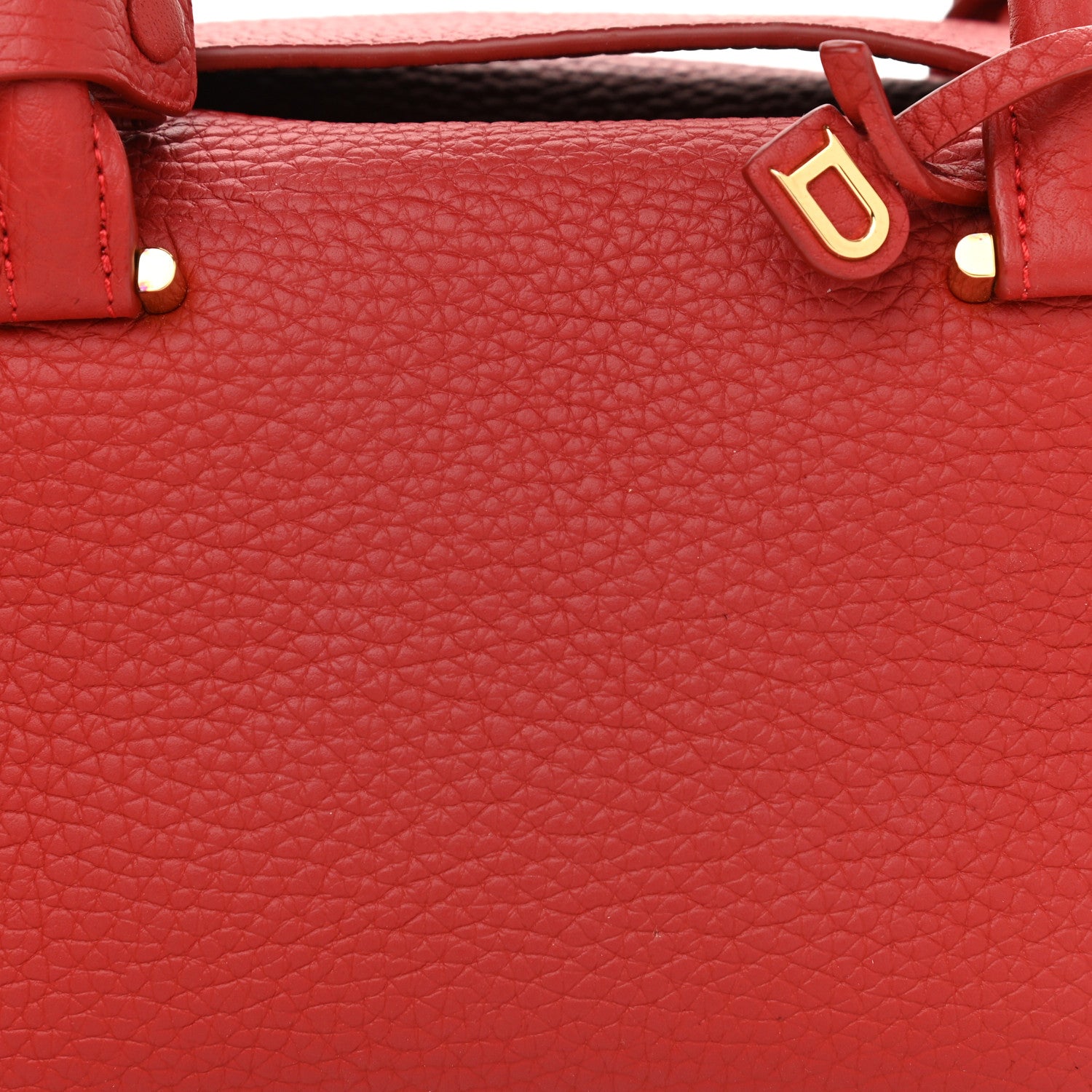 Delvaux Grained Calfskin Mini Cool Box Satchel Scarlet Red 7 of 9