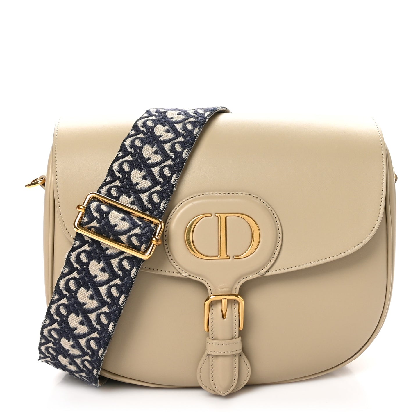Box Calfskin Large Bobby Flap Beige