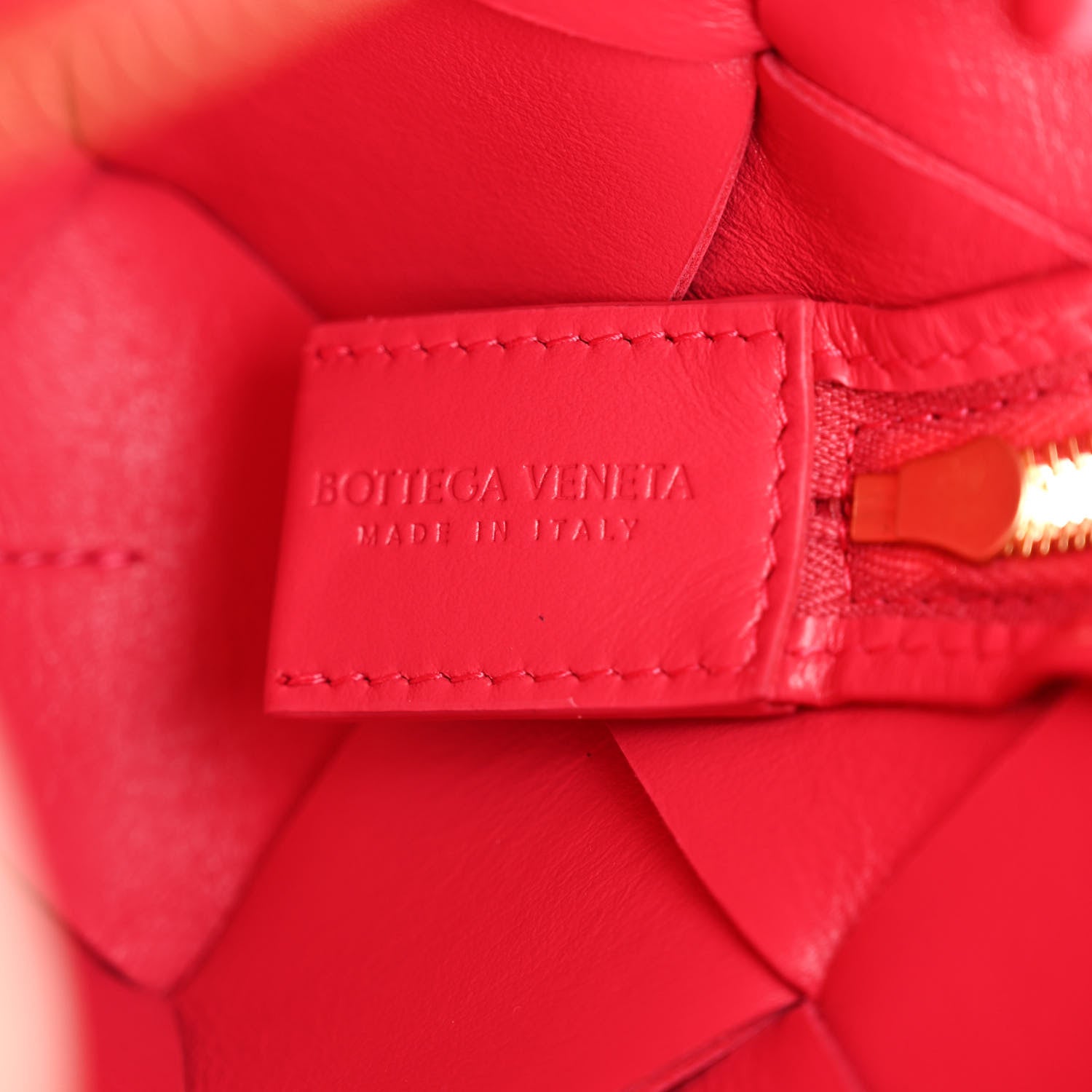 Bottega Veneta Lambskin Maxi Intrecciato Mini Cassette Camera Bag Cranberry 6 of 9
