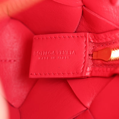 Bottega Veneta Lambskin Maxi Intrecciato Mini Cassette Camera Bag Cranberry 6 of 9