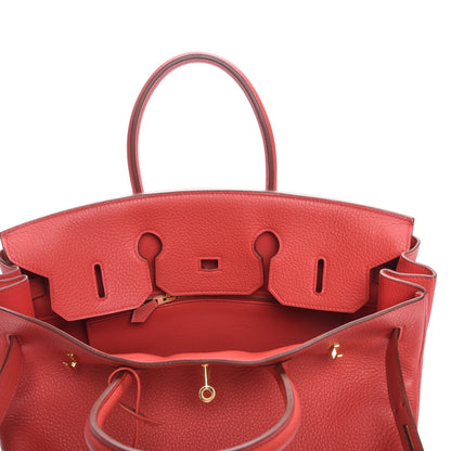 Hermes Taurillon Clemence Birkin 35 Bougainvillea 20 of 34