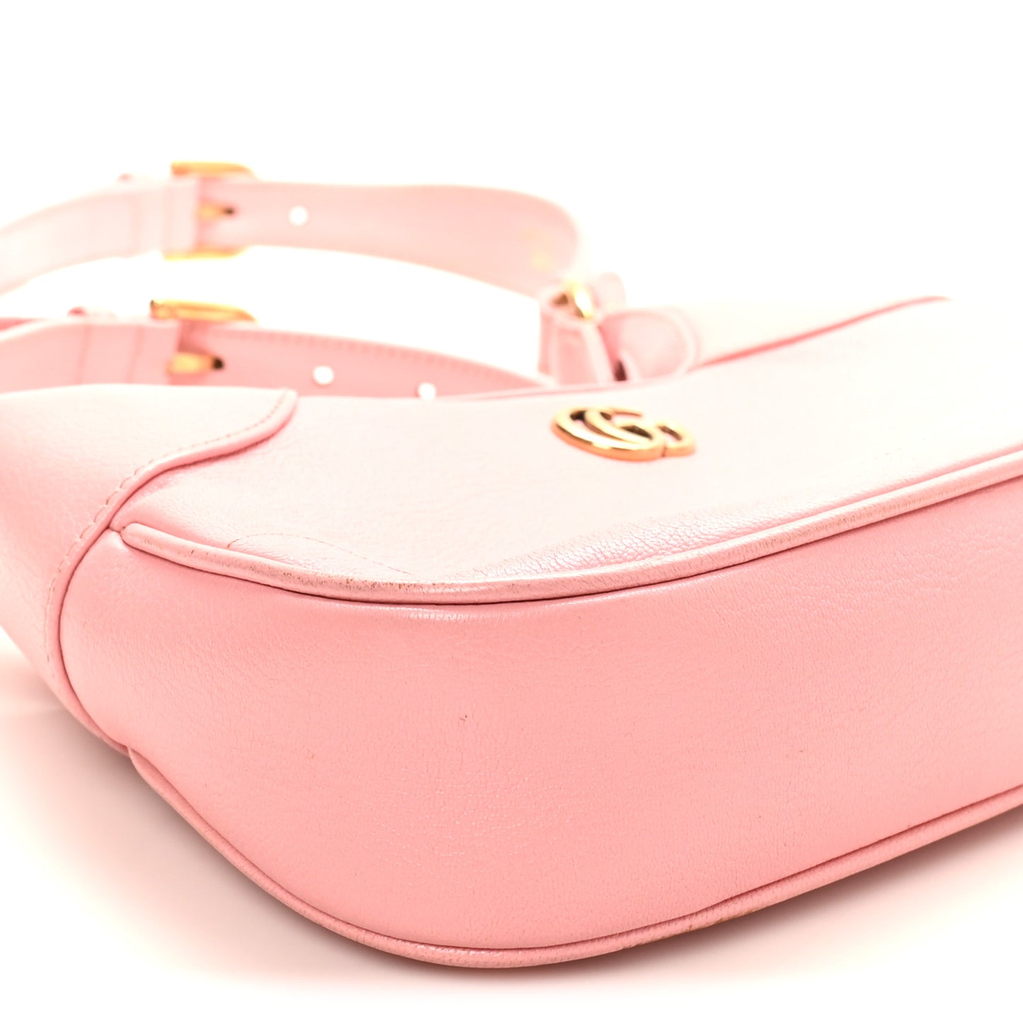Goatskin Small Aphrodite Shoulder Bag Wild Rose