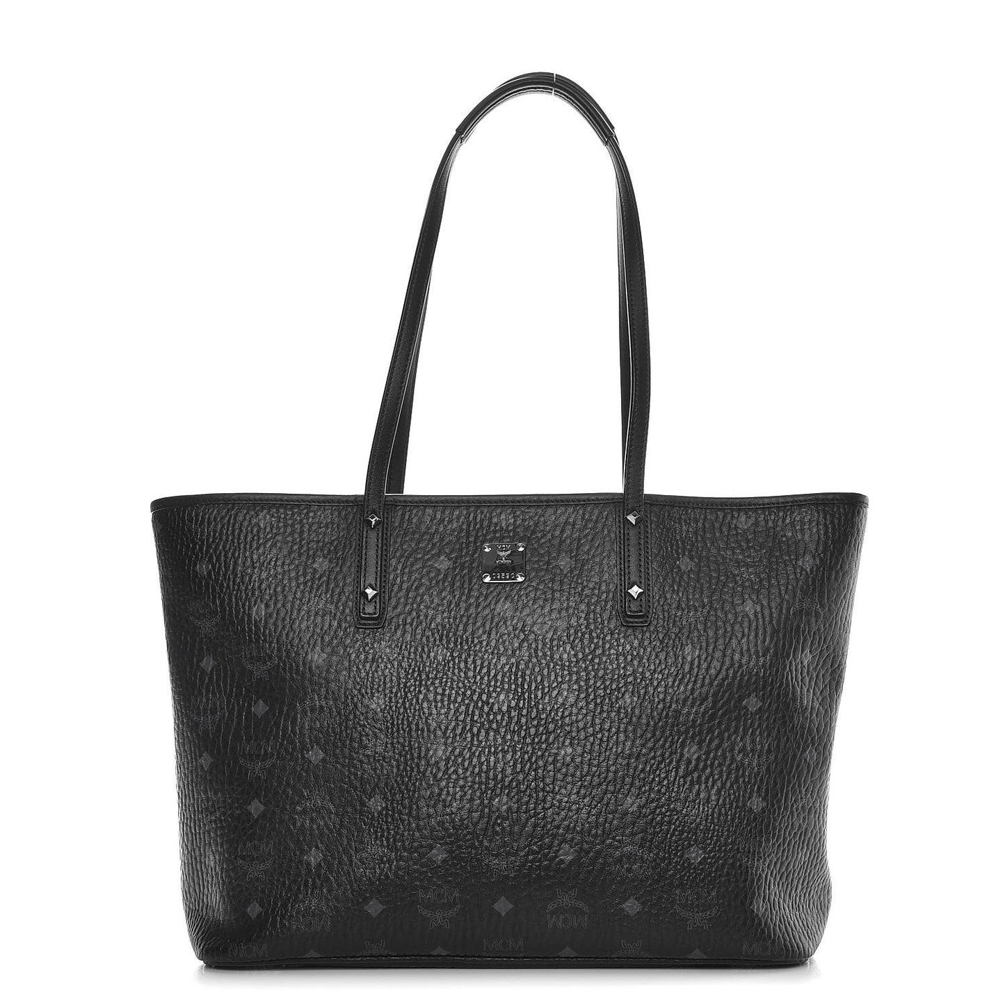 Visetos Medium Anya Zip Top Shopper Tote Black