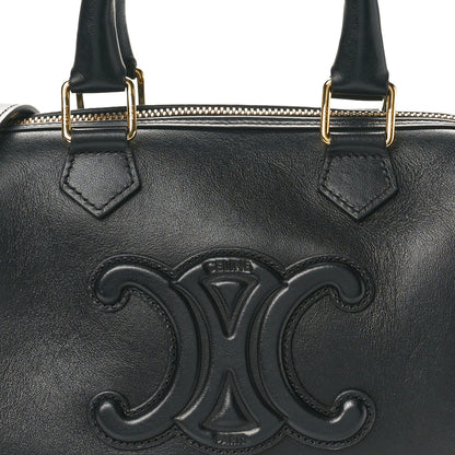 Celine Smooth Calfskin Triomphe Small Boston Bag Black 7 of 9