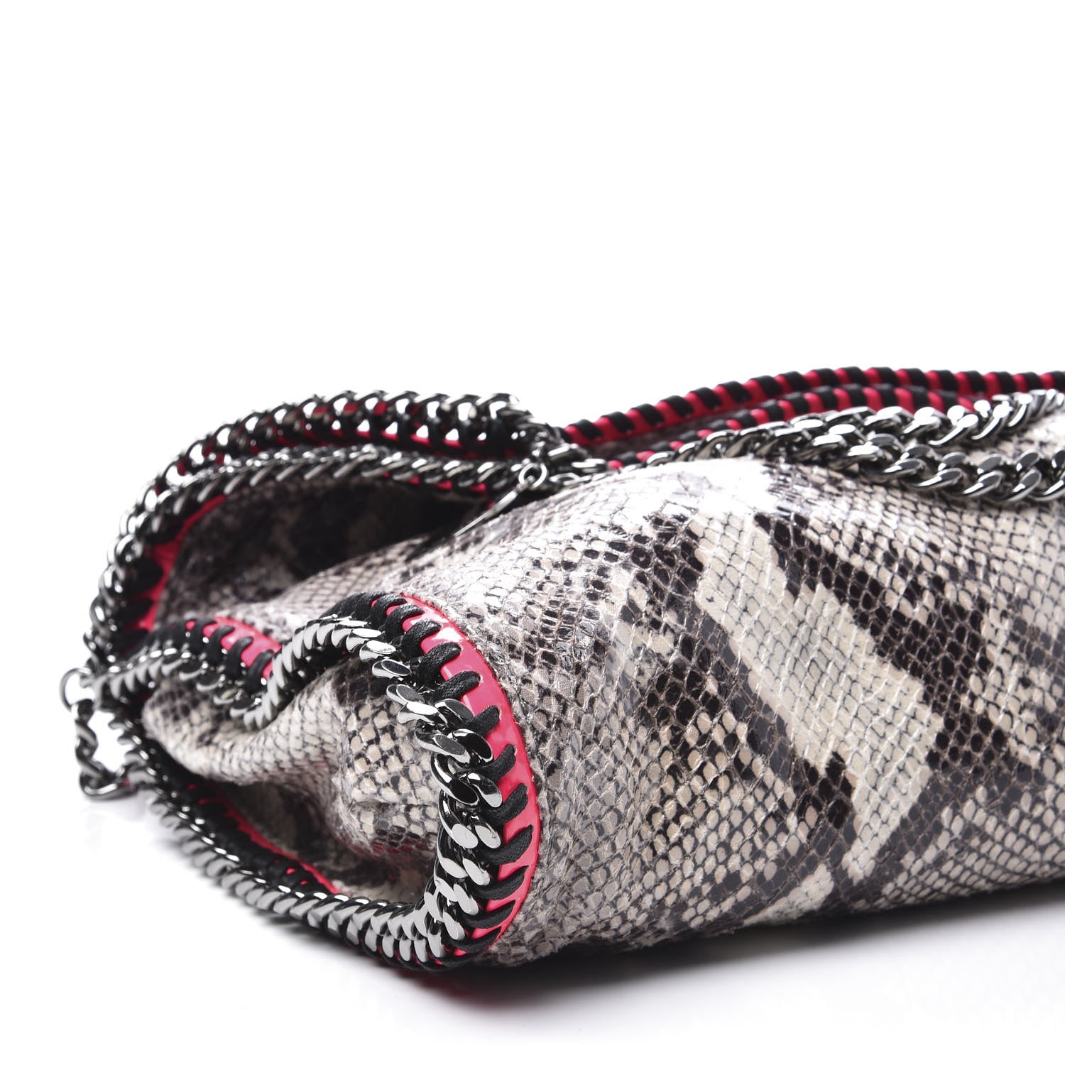 Stella McCartney Eco Python Falabella Fold Over Tote Chalk Pink 6 of 8