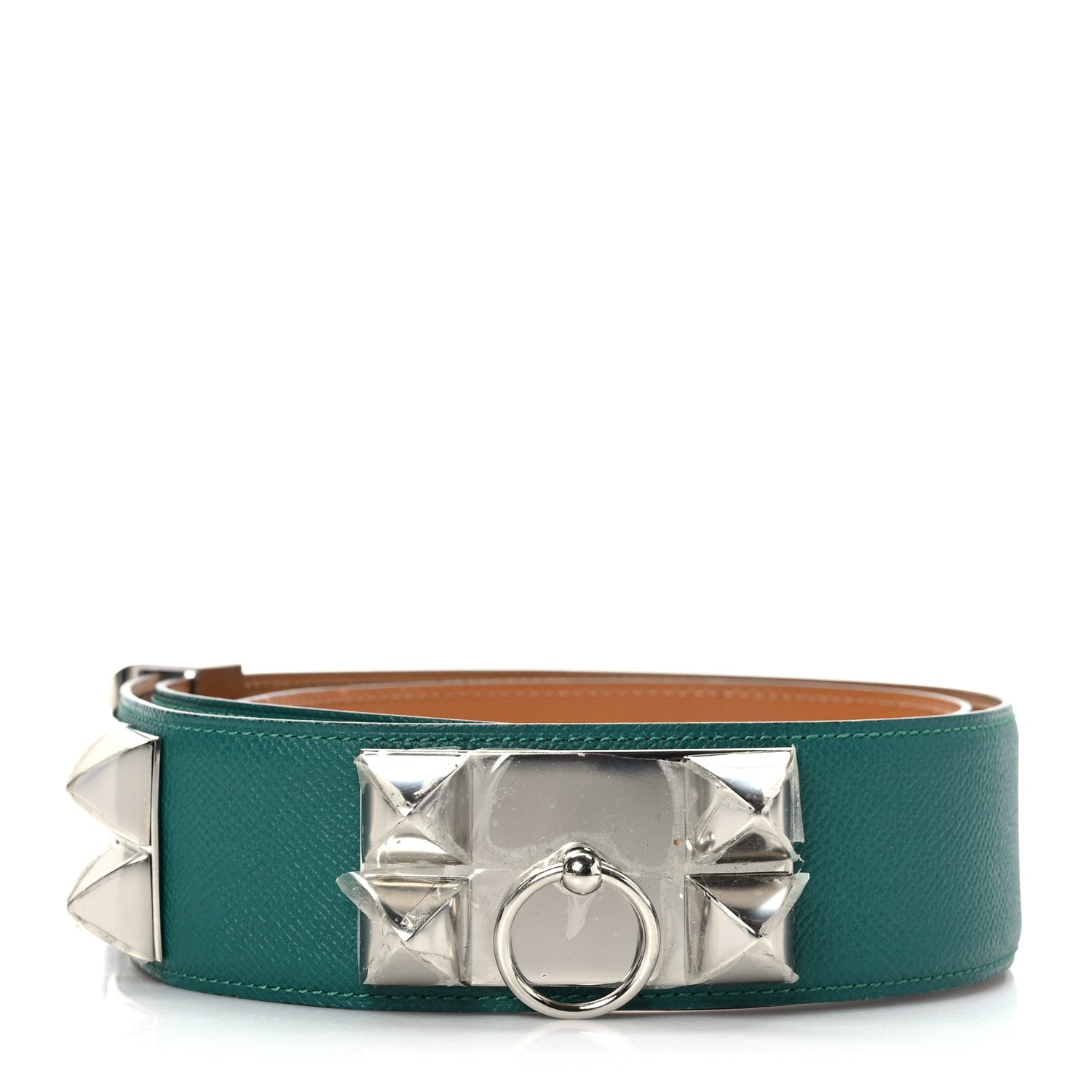 Hermes Epsom Collier De Chien CDC Belt 90 36 Malchite 1 of 5