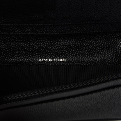 Chanel Caviar Quilted Yen Wallet Black 9 of 11