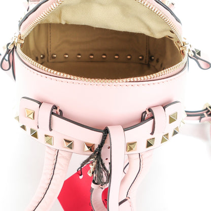 Valentino Garavani Calfskin Mini Rockstud Backpack Water Rose 5 of 7