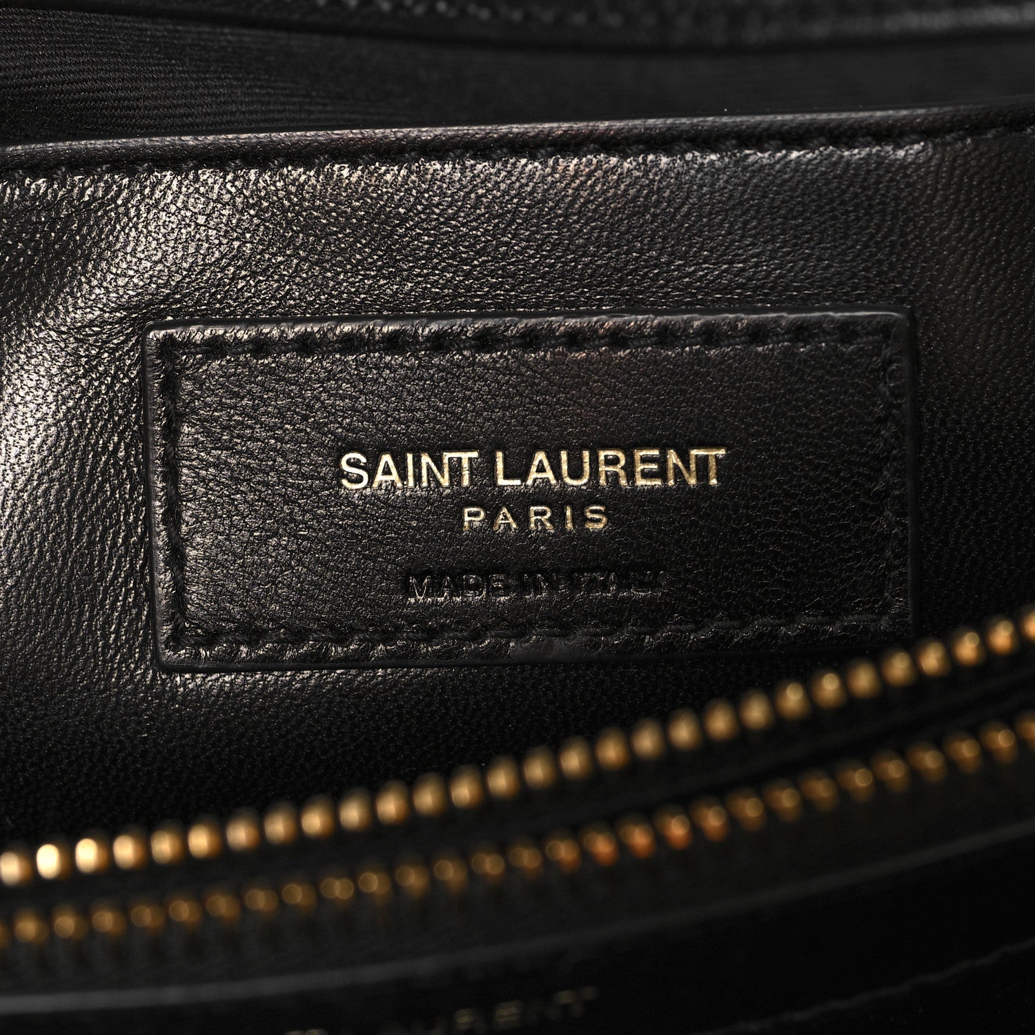 Saint Laurent Goatskin Mixed Matelasse Triquilt Large Monogram Satchel Black 6 of 12