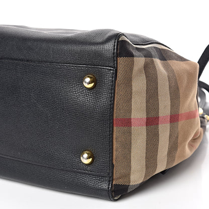 Burberry Grainy Calfskin House Check Small Canterbury Black 8 of 10