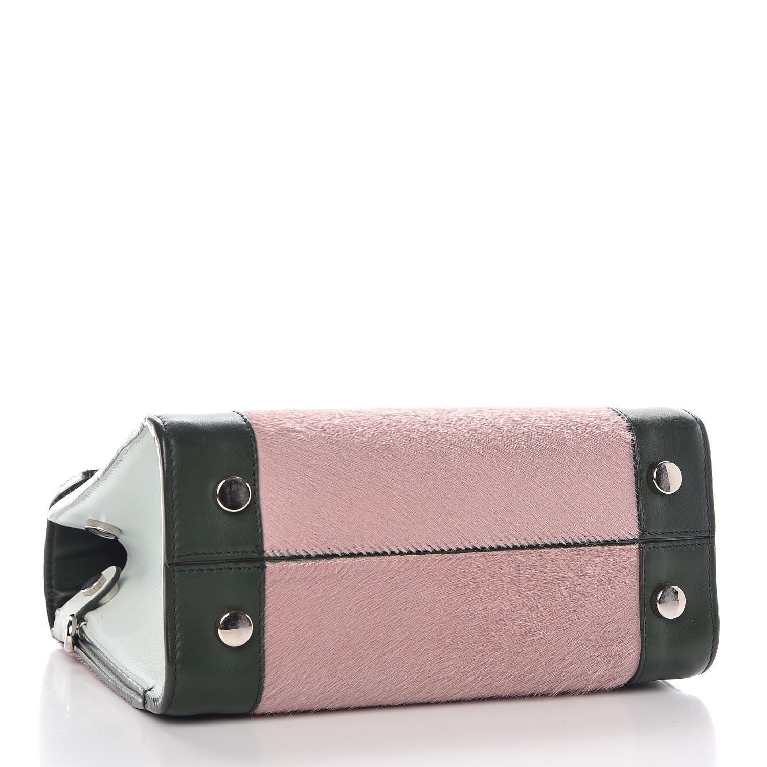 Christian Dior Calf Hair Calfskin Tri-Color Mini Diorever Flap Pink 4 of 9