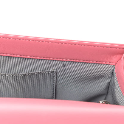 Chanel Calfskin Chevron Quilted New Medium Boy Flap Pink 11 of 12