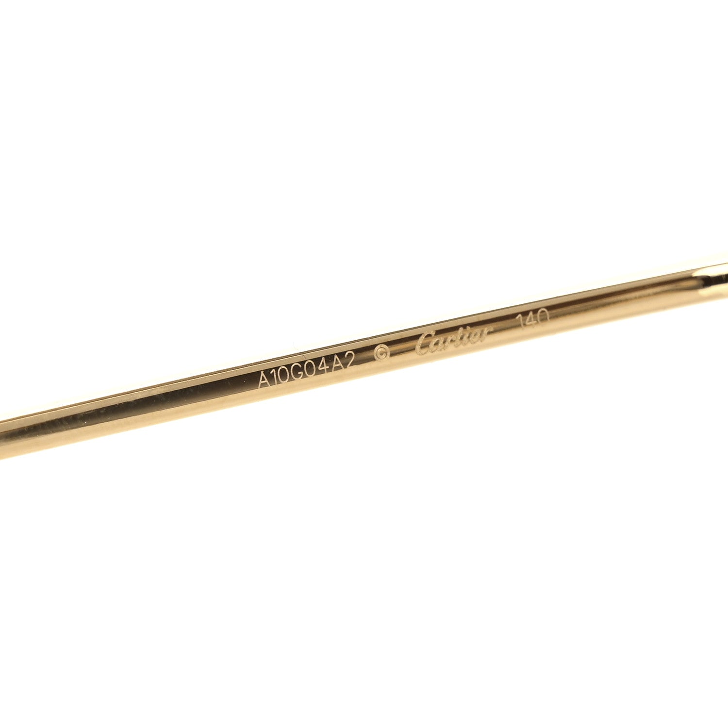 Cartier Santos Aviator Sunglasses CT0298S Gold Grey 5 of 8