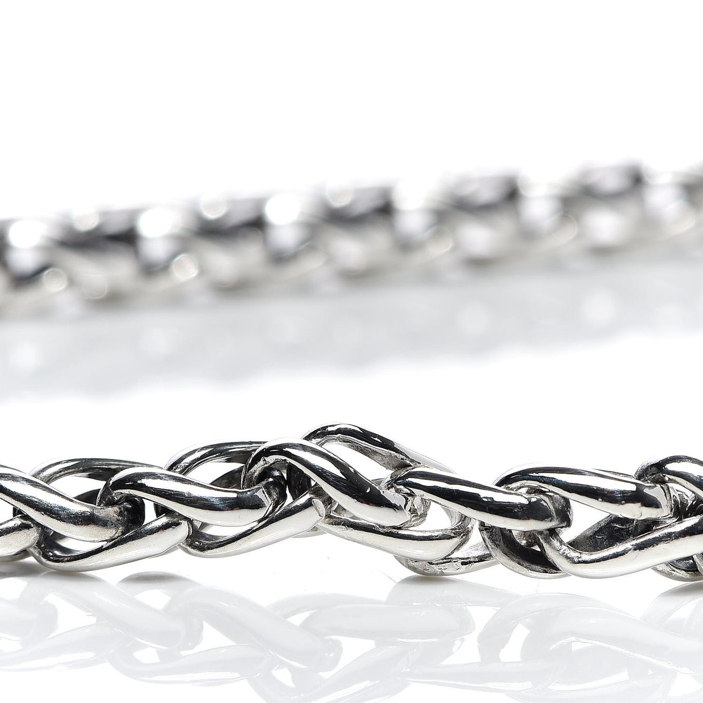 Sterling Silver 4mm Wheat Chain Necklace