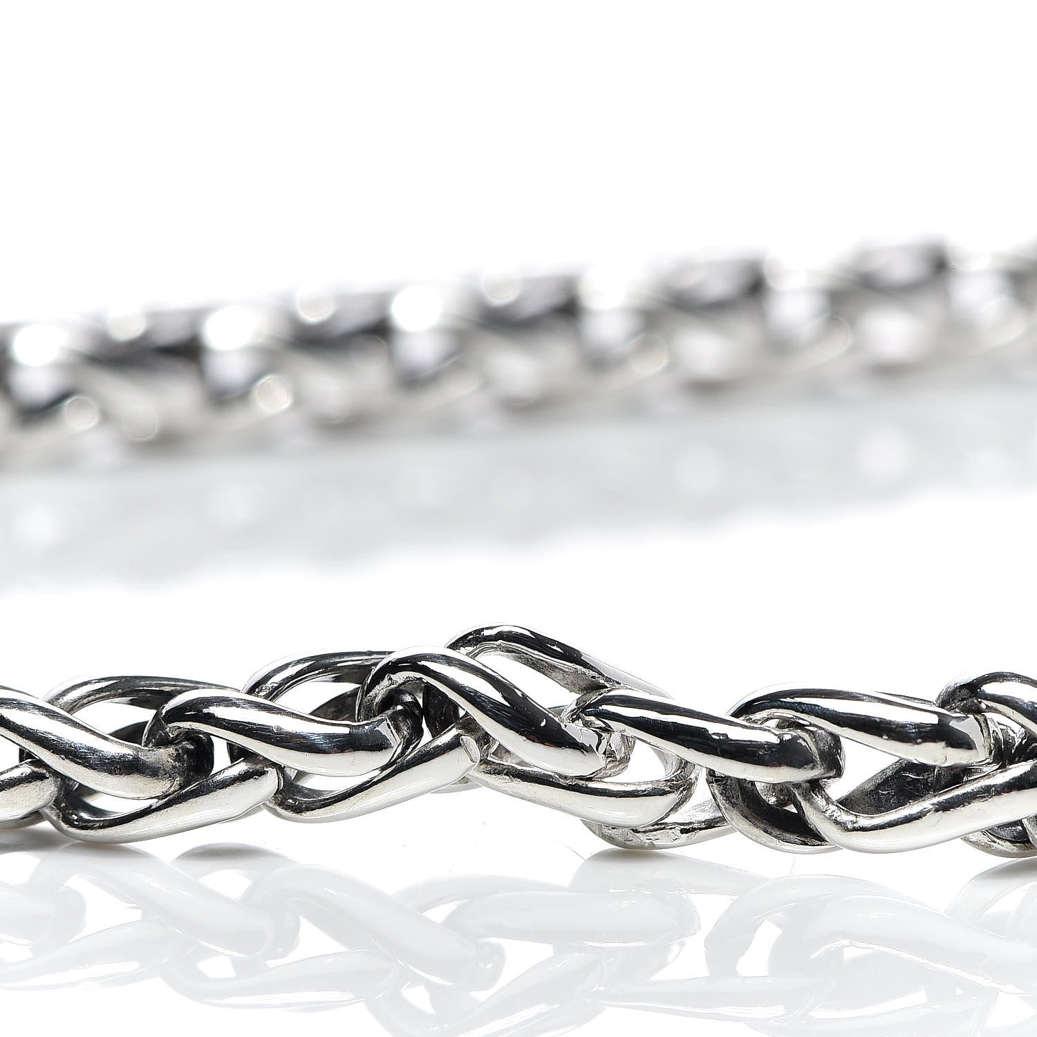 David Yurman Sterling Silver 4mm Wheat Chain Necklace 5 of 5