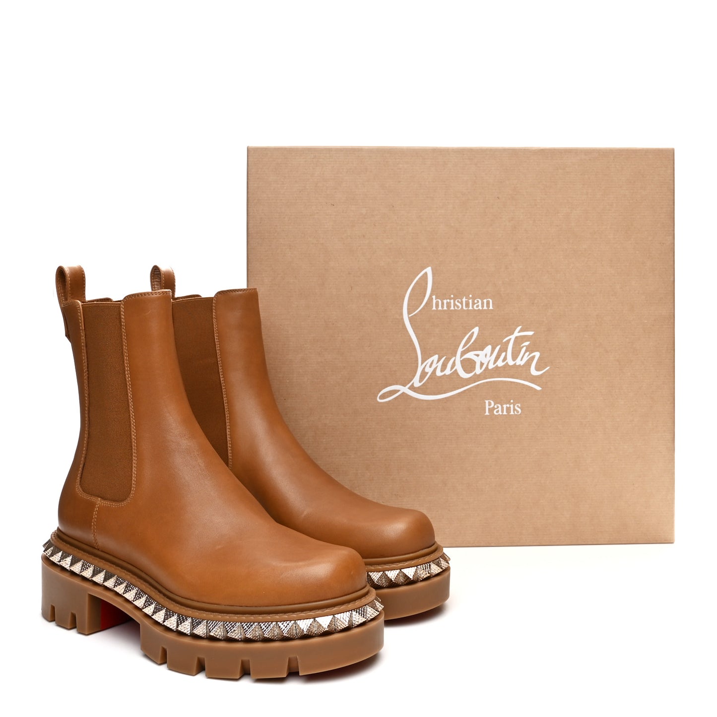 Calfskin Studs Emilia Pyraclou Boots 37.5 Terra