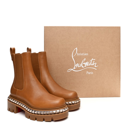 Christian Louboutin Calfskin Studs Emilia Pyraclou Boots 37.5 Terra 9 of 9