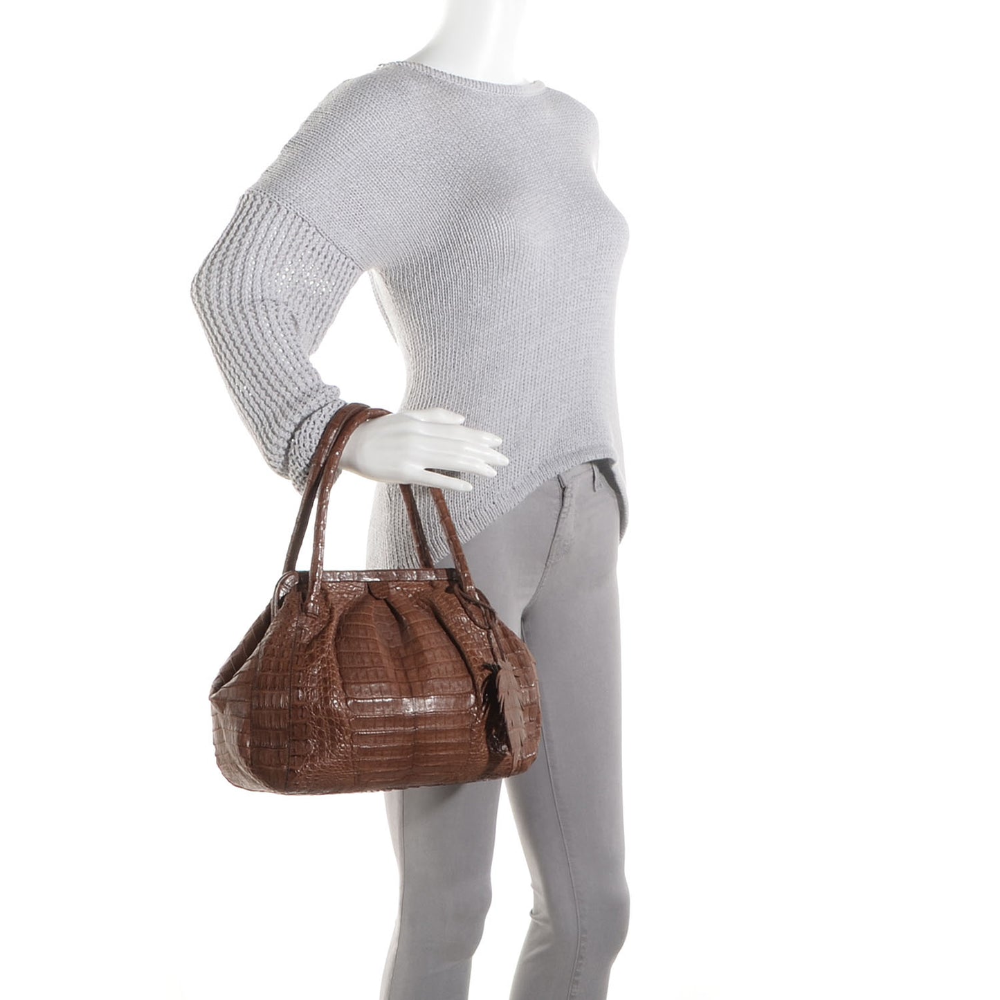 Crocodile Leaf Frame Bag