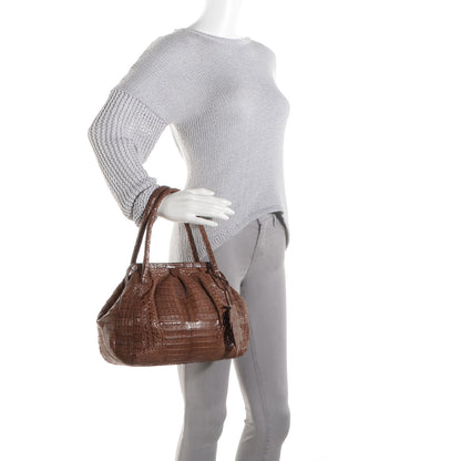 Nancy Gonzalez Crocodile Leaf Frame Bag 2 of 7