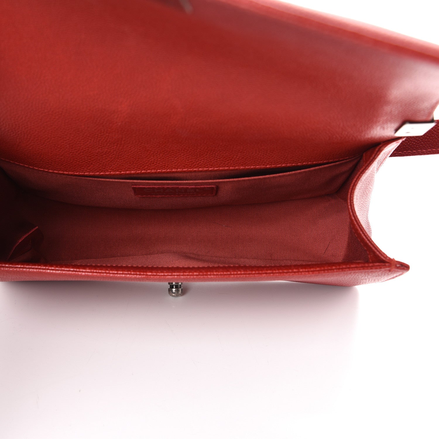 Chanel Caviar Quilted Medium Boy Flap Red 4 of 14