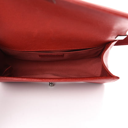 Chanel Caviar Quilted Medium Boy Flap Red 4 of 14