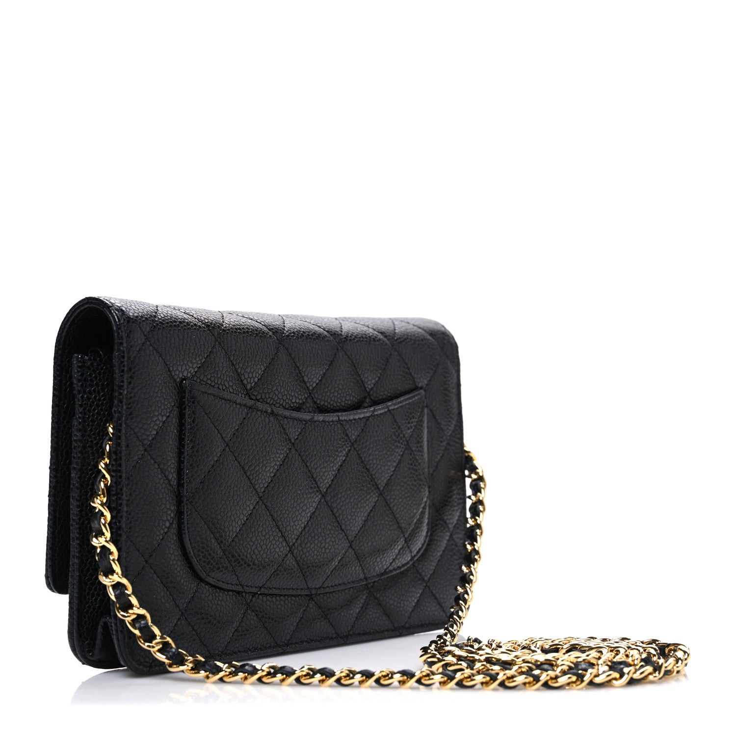 Chanel Caviar Quilted Wallet on Chain WOC Black 3 of 11