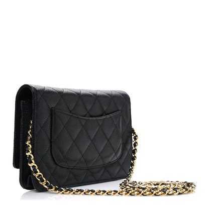 Chanel Caviar Quilted Wallet on Chain WOC Black 3 of 11