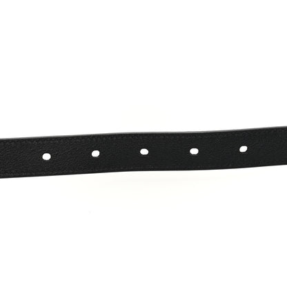 Saint Laurent Suede Calfskin Monogram Square Buckle Belt 85 34 Black 5 of 5