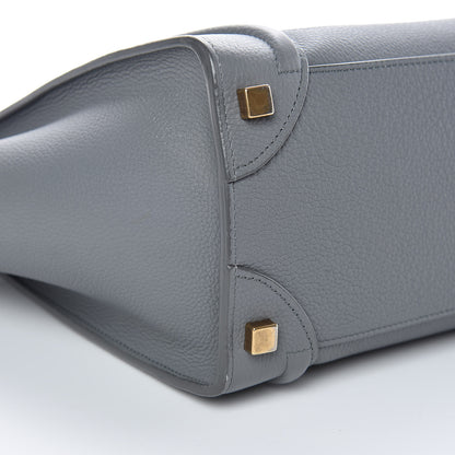 Celine Baby Drummed Calfskin Micro Luggage Kohl 11 of 14