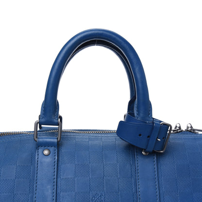 Louis Vuitton Damier Infini Keepall Bandouliere 45 Neptune 25 of 33