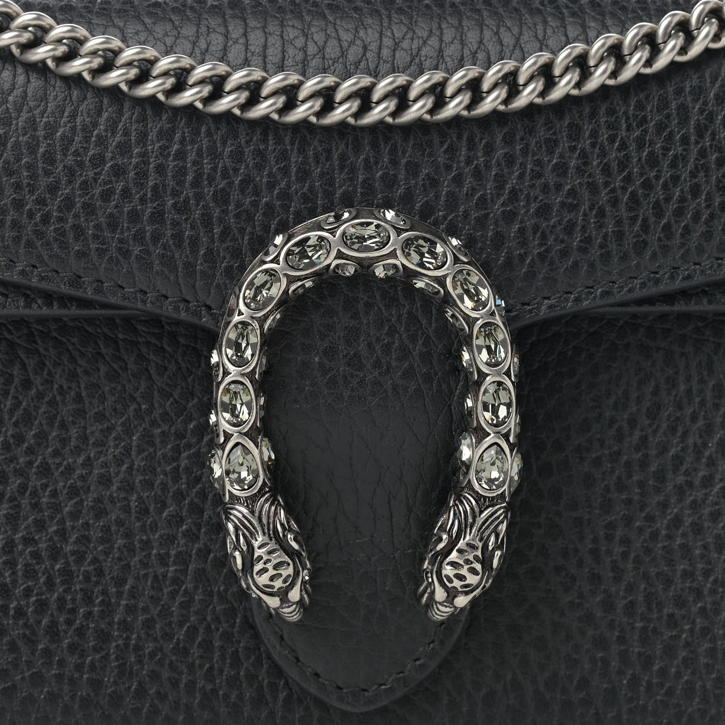 Calfskin Super Mini Dionysus Shoulder Bag Black