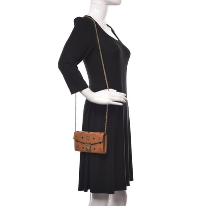 MCM Visetos Large Patricia Wallet On Chain Cognac 2 of 13