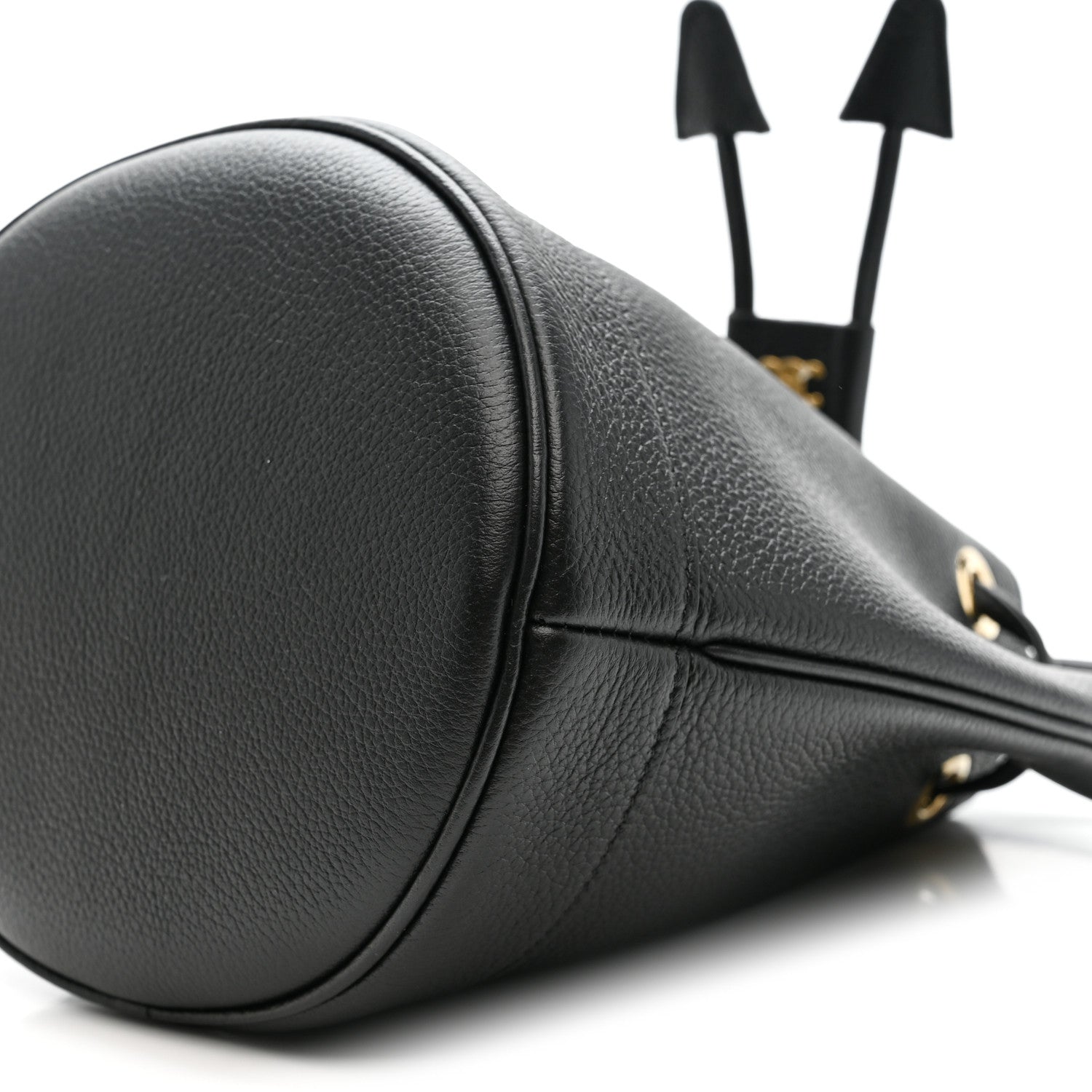 Celine Supple Calfskin Teen Clara Drawstring Bucket Bag Black 9 of 10