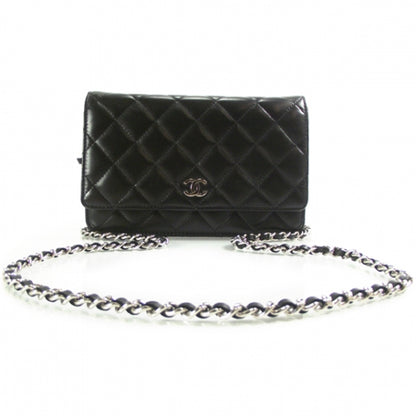 Chanel Lambskin Quilted Wallet On Chain 1 of 10