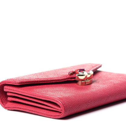 Chanel Caviar Quilted Medium CC Box Flap Wallet Pink 9 of 12