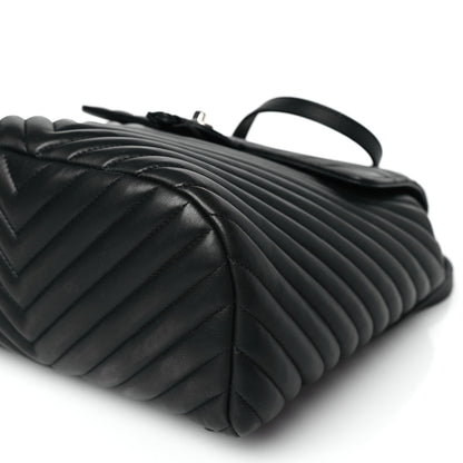 Chanel Calfskin Chevron Quilted Large Urban Spirit Backpack Black 8 of 9