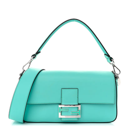 Fendi X TIFFANY Nappa Silver Baguette Blue Tiffany Silver 1 of 12