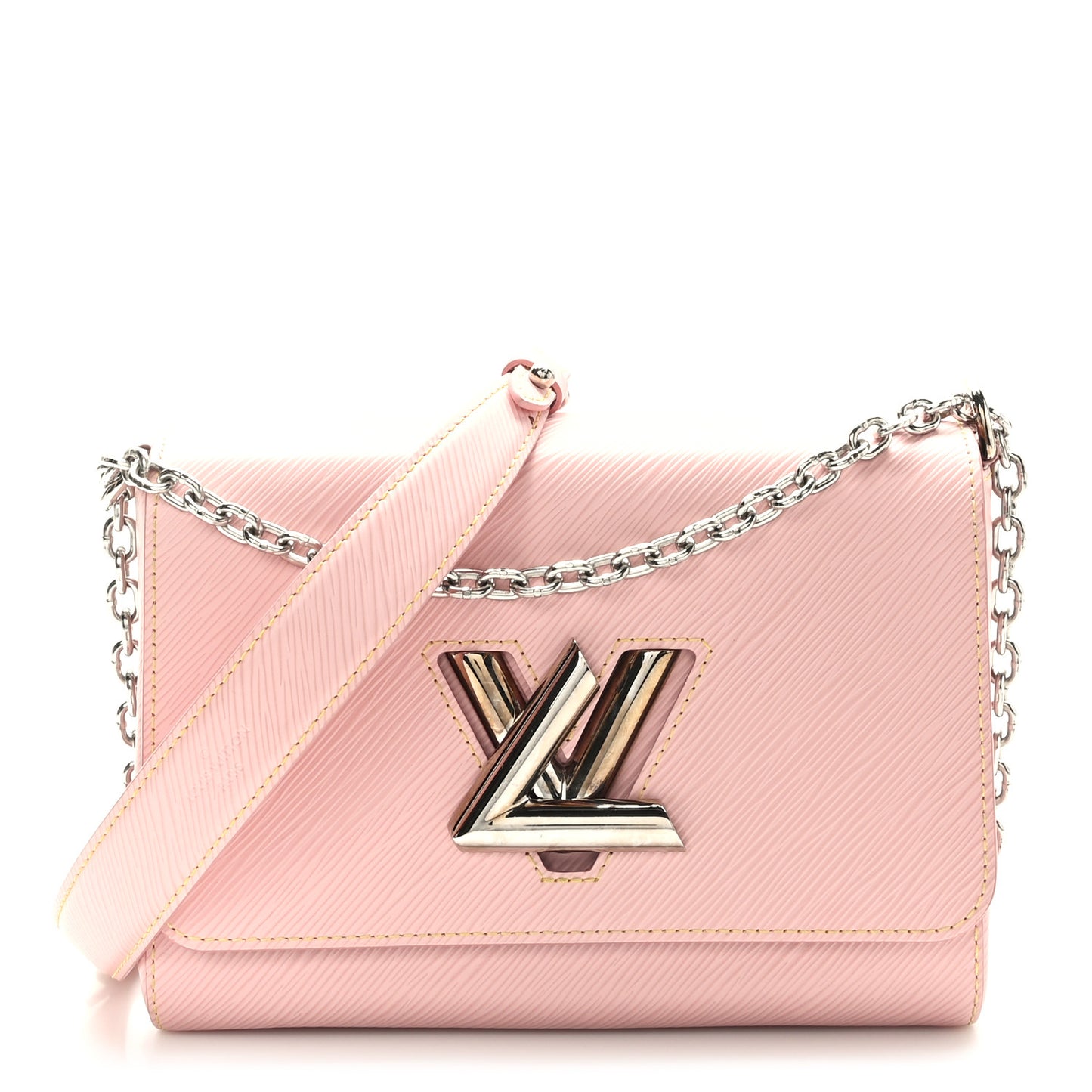 Epi Twist Shoulder Bag MM Rose Ballerine